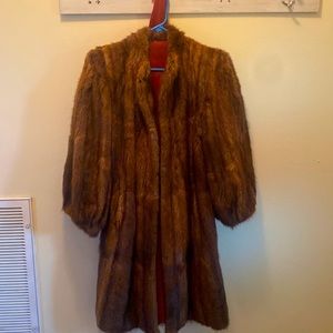 Vintage Real Beaver Fur Coat!
